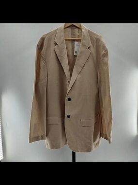Quince 100% European Linen Single-Breasted Blazer - Driftwood Size: XXL NWT